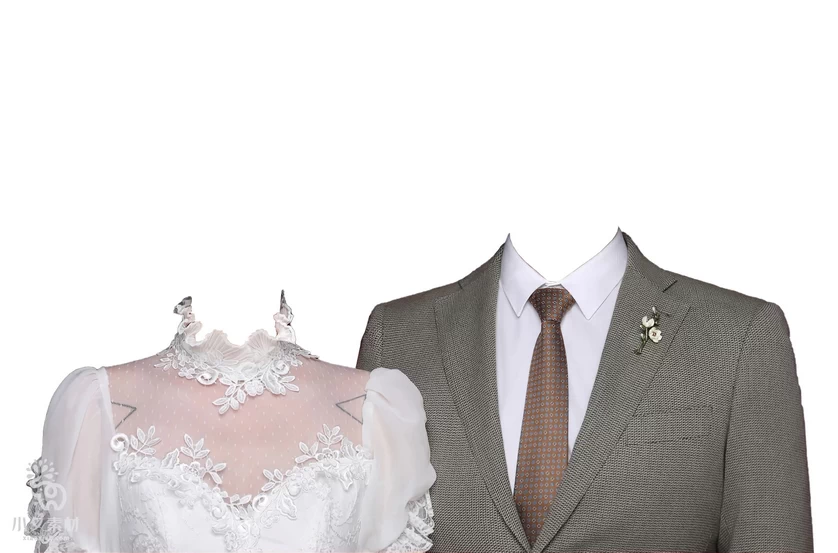 结婚 婚礼拍照 海马体免扣模板 PSD分层设计素材【017】